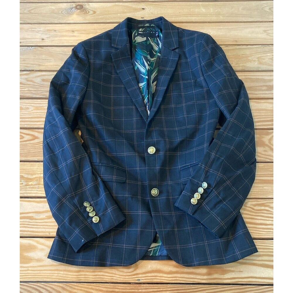 Asos Design Button Front Blazer Jacket Size 36 Me… - image 1